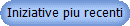 Iniziative piu recenti